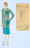 1920s VTG Ladies Home Journal Sewing Pattern 6304 Uncut Flapper Dress Size 34 B