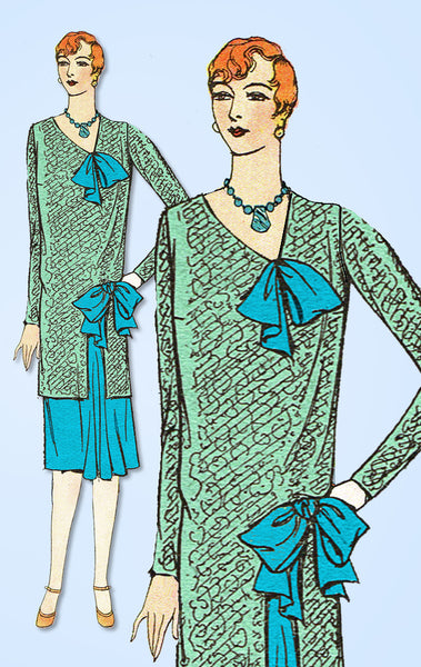 1920s VTG Ladies Home Journal Sewing Pattern 6304 Uncut Flapper Dress Size 38 B