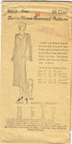 1930s Ladies Home Journal Sewing Pattern 6470 Uncut Plus Size Afternoon Dress 40