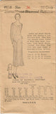 1930s VTG Ladies Home Journal Sewing Pattern 6516 FF Misses Street Dress Sz 36B