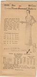 1930s Ladies Home Journal Sewing Pattern 6531 Uncut Misses Afternoon Dress 40 B