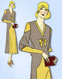 1930s VTG Ladies Home Journal Sewing Pattern 6537 FF Plus Size Street Dress 40 B