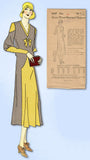 1930s VTG Ladies Home Journal Sewing Pattern 6537 FF Plus Size Street Dress 40 B