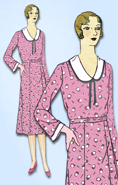 1930s VTG Ladies Home Journal Sewing Pattern 6588 FF Great Depression Dress 34B