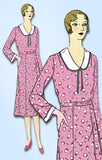 1930s VTG Ladies Home Journal Sewing Pattern 6588 FF Great Depression Dress 34B