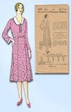 1930s VTG Ladies Home Journal Sewing Pattern 6588 FF Great Depression Dress 34B