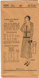 1930s VTG Ladies Home Journal Sewing Pattern 8339 FF Plus Size Street Dress 40 B