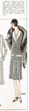 1920s VTG Ladies Home Journal Sewing Pattern 6040 Uncut Flapper Dress Sz 38 Bust