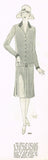 1920s VTG Ladies Home Journal Sewing Pattern 4916 FF Pleated Flapper Dress 36 B