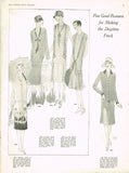 1920s VTG Ladies Home Journal Sewing Pattern 4916 FF Pleated Flapper Dress 36 B