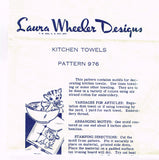 1940s Laura Wheeler Embroidery Transfer 976 Uncut Comic Cute Kitten Tea Towels