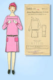 1920s Vintage Ladies Home Journal Sewing Pattern 5483 FF Girls Flapper Dress 10