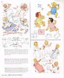 1940s Vintage McCall Sewing Pattern 1489 Embroidered Baby Shirt & Diaper Cover 1