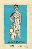 Anne Adams 4690: 1950s Cute Playsuit & Beach Coat Sz 37 B Vintage Sewing Pattern