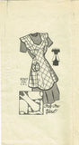 Marian Martin 9297: 1940s Misses Feedsack Apron Sz MED Vintage Sewing Pattern