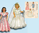 1940s Vintage McCall Sewing Pattern 1089 Rare 15in Little Lady Doll Clothes