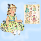 McCalls 1992: 1950s Baby Sue 16-17inch Doll Clothes Set Vintage Sewing Pattern