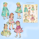 McCalls 1992: 1950s Baby Sue 16-17inch Doll Clothes Set Vintage Sewing Pattern