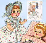 1950s Vintage McCalls Sewing Pattern 2183 Betsy Wetsy 13-14" Baby Doll Clothes