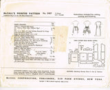 McCall's 2407: 1960s Funky Fun Uncut Apron Set Fits All Vintage Sewing Pattern