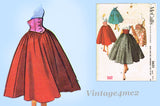 McCall 3632: 1950s Stunning Misses Full Skirt Sz 26 Waist Vintage Sewing Pattern