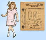 1910s Rare McCalls Sewing Pattern 4900 Darlin Uncut Toddler Girls Apron Size 4