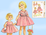 McCall's 4945: 1950s Rare Helen Lee Baby Girls Dress Sz2 Vintage Sewing Pattern