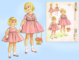 McCall's 4945: 1950s Rare Helen Lee Baby Girls Dress Sz2 Vintage Sewing Pattern