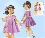 McCall's 4946: 1950s Rare Helen Lee Baby Girls Dress Sz1 Vintage Sewing Pattern