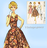 McCall's 4955: 1950s Stunning Misses Sleeveless Dress 34B Vintage Sewing Pattern