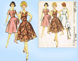 McCall's 4955: 1950s Stunning Misses Sleeveless Dress 34B Vintage Sewing Pattern