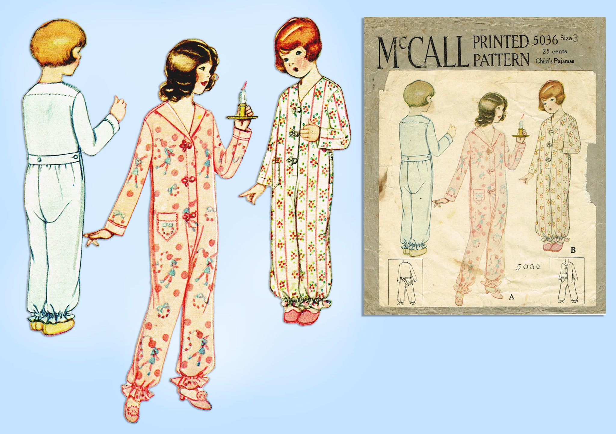 Advance 1524: 1930s Sweet Girls Pajamas Size 8 Vintage Sewing Pattern –  Vintage4me2