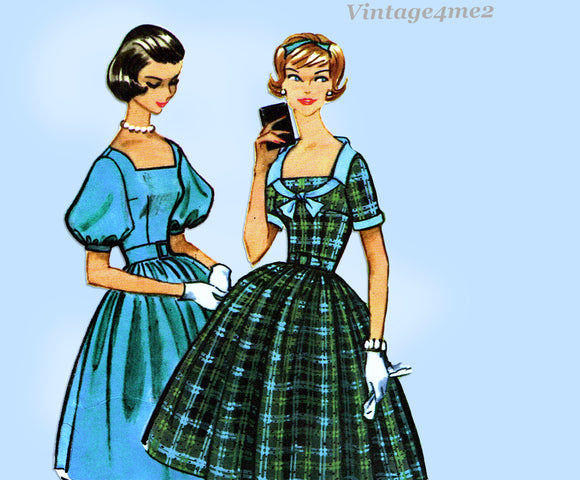 McCall's 5107: 1950s Stunning Misses Dress Size 36 Bust Vintage Sewing Pattern