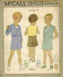 1930s Vintage McCalls Sewing Pattern 6244 Toddler Boys One Piece Suit Sz 4