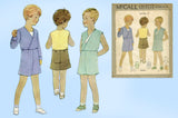 1930s Vintage McCalls Sewing Pattern 6244 Toddler Boys One Piece Suit Sz 4