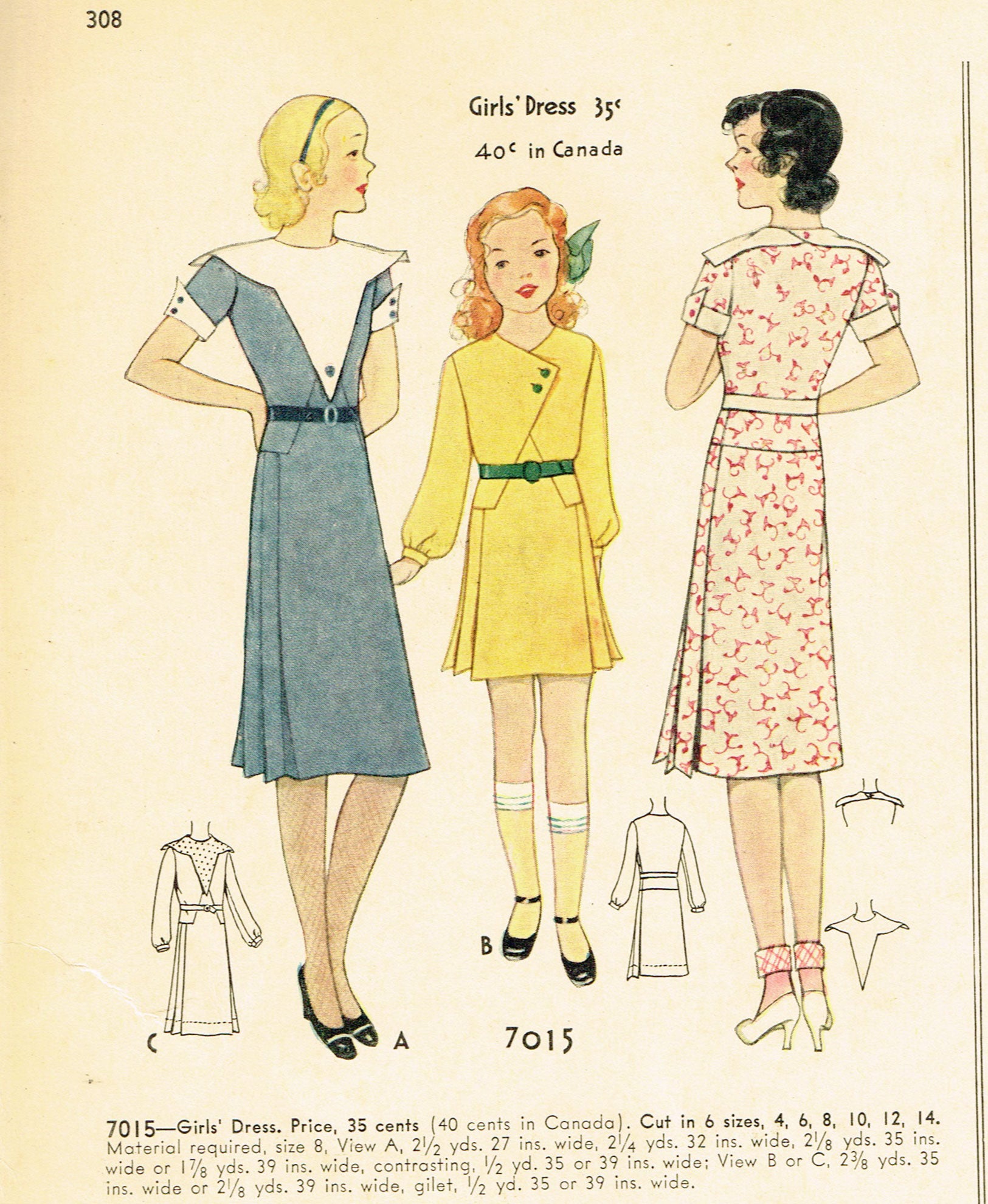 McCall 1930, Vintage Sewing Patterns