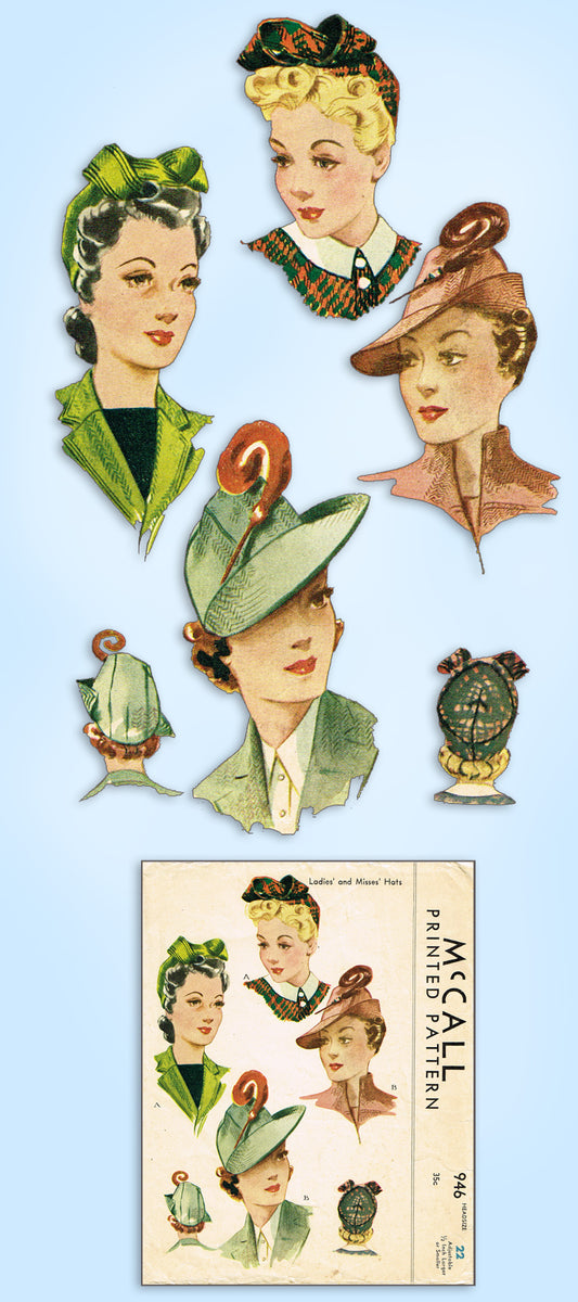 1910s Antique Newspaper Giant Millinery Hat Sewing Pattern Page from online 197 Philadelphia Press