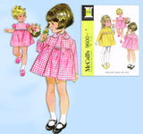 McCall 9600: 1960s Uncut Baby Girls Dress & Coat Sz 2 Vintage Sewing Pattern