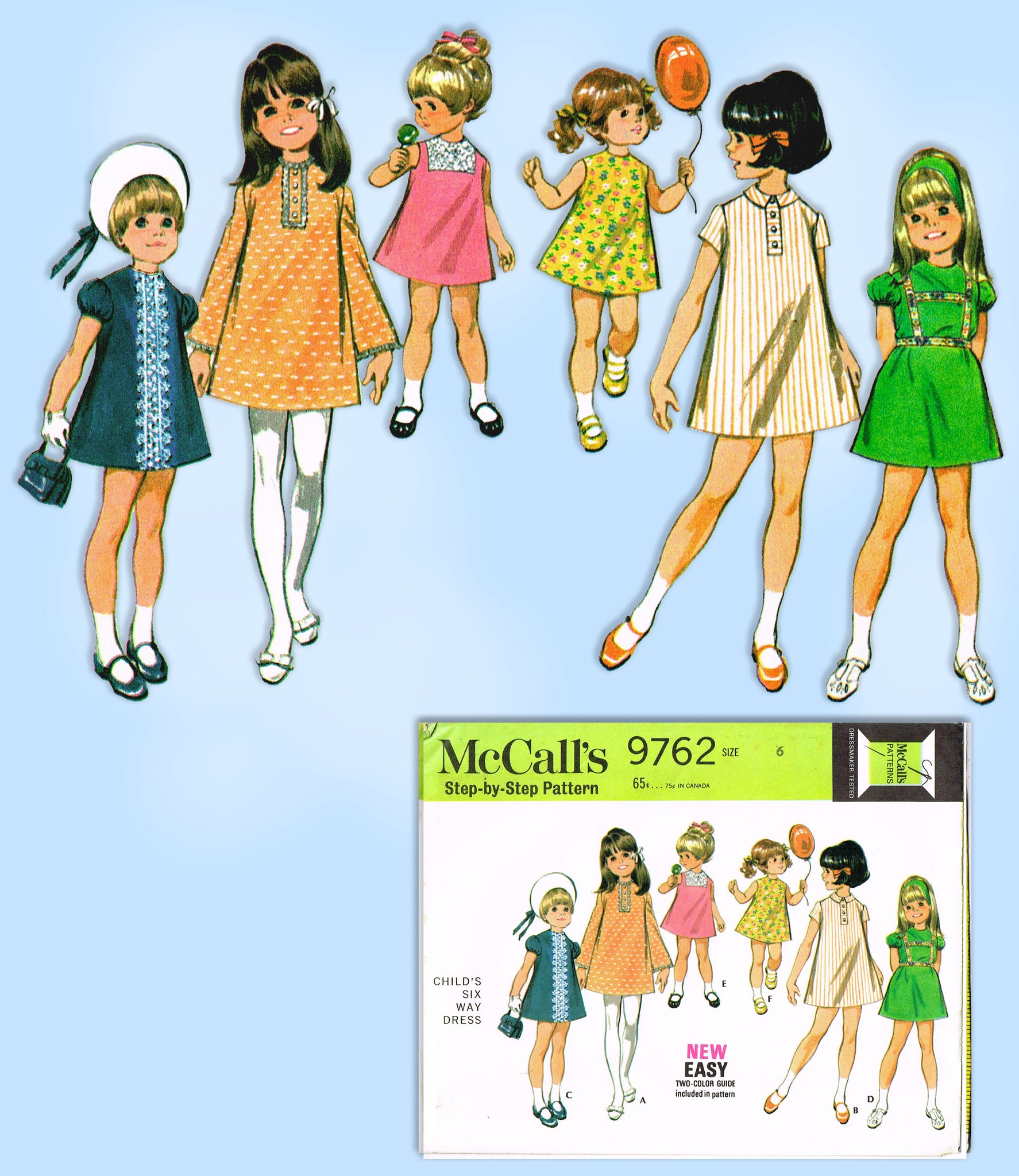 McCall's 6871 African Fashions Dresses Size: 6-22 Uncut Sewing