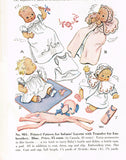 1940s Orig Vintage McCall Sewing Pattern 981 Infant Layette w Lambie Bag & More - Vintage4me2