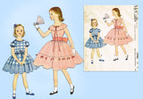 McCall 9980: 1950s Sweet Toddler Girls Party Dress Sz 4 Vintage Sewing Pattern