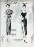 Modes Royale 876: 1950s Rare Misses Designer Dress Sz 30B Vintage Sewing Pattern