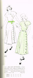 1940s Vintage New York Sewing Pattern 300 Misses Assymetrical Dress Size 37 Bust Vintage4me2