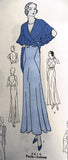 Pictorial Review 5814: Paris Designer Lelong Evening Gown Sewing Pattern Size 20