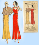 Pictorial Review 5814: Paris Designer Lelong Evening Gown Sewing Pattern Size 20