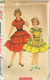 1950s Vintage Simplicity Sewing Pattern 4868 Uncut Toddler Girls Squaw Dress Sz6