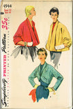 1950s Vintage Simplicity Sewing Pattern 4944 Uncut Misses Jacket Set Size 12 30B