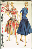 1950s Vintage Simplicity Sewing Pattern 1040 Misses' Dress Size 16 Uncut!