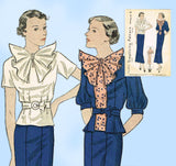 Blouse with Big Bow Tie