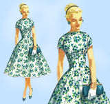 1950s Vintage Simplicity Sewing Pattern 1510 Stunning Misses Cocktail Dress Sz 30 B